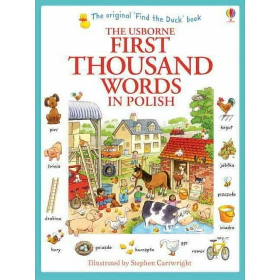 Usborne My First Thousand Words In Polish Book New Paperback