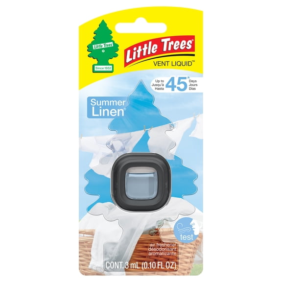 Little Trees Auto Air Freshener, Vent Clip, Summer Linen Fragrance