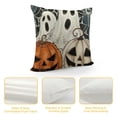 thumbnail image 4 of PHYHOO Halloween Pillow Cover Pumpkin Jack-O'-Lanterns Decoration Holiday Farmhouse Pillow Case Decor for Home Sofa Couch, 4 of 5