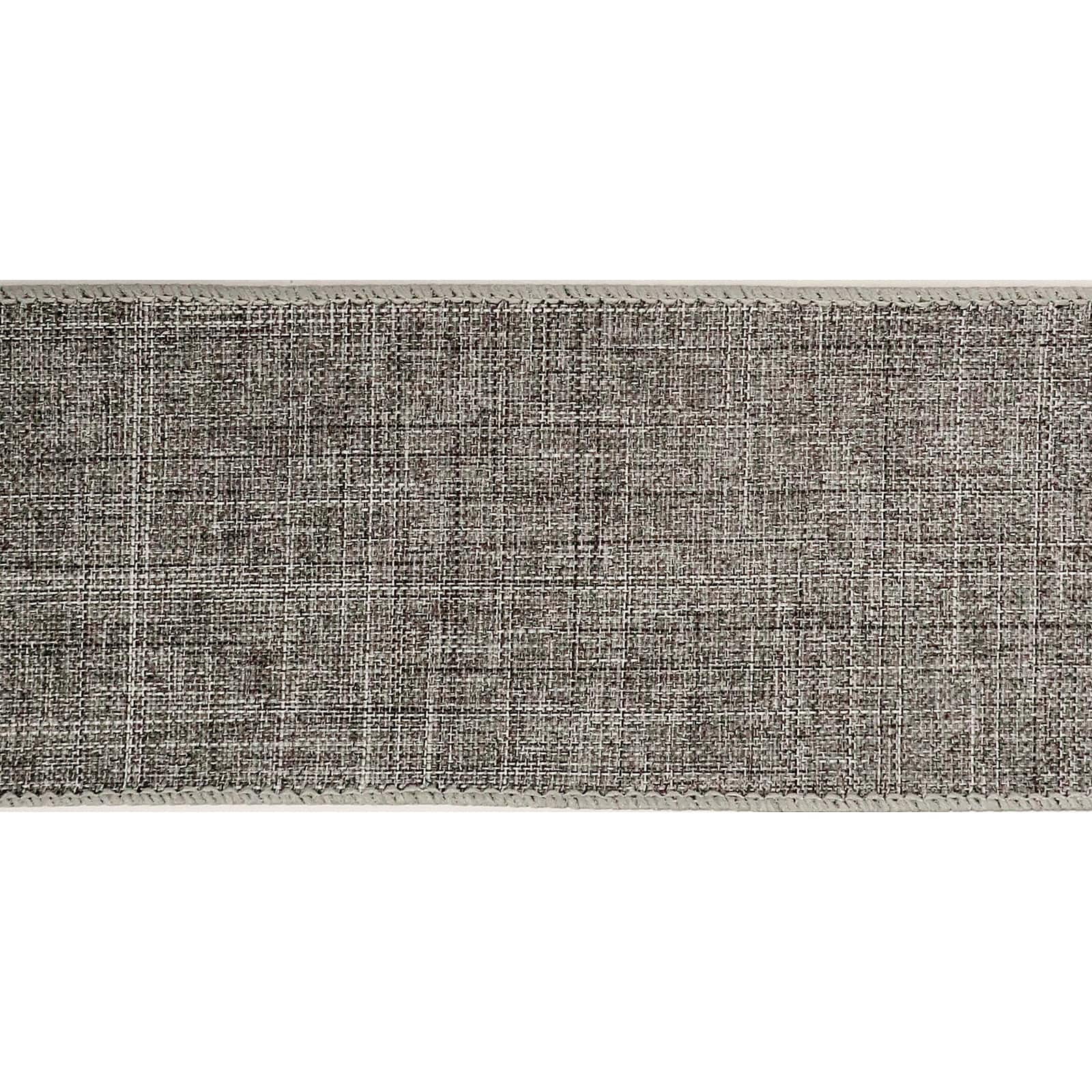 12 Pack: 2.5" x 25ft. Faux Linen Wired Ribbon by Celebrate It