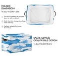 thumbnail image 3 of White Hibiscus Flowers Square Storage Bins with Handles Collapsible Containing Box 1 Pack, 3 of 9