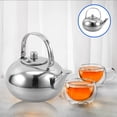thumbnail image 4 of Stainless Steel Tea Pot With Strainer Decorative Teapot Tea Infuser Kettle For Home, 4 of 9