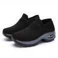 thumbnail image 1 of Zapatillas De Deporte De Punto Transpirables Para Mujer, Cómodos Zapatos Bajos Sin Cordones, Zapatos Con Colchón De Aire Para Mujer, 1 of 4