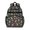 Navy Dinosaurs Space Surfing Pattern, variant on White Cartoon Dinosaurs Leaves Footprints Cute School Backpack Bag for School with Padded Back and Adjustable Shoulder Straps 15.25"x11.5"x5.25"