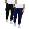 thumbnail image 1 of Men's 2 Pack Fleece Jogger Sweatpants,black/navy,2xl, 1 of 2