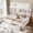 White, variant on Bellemave Double Twin Size Bed with Storage, Wood Two Shared Beds with Drawers and Shelves, House Montessori Bed Frame for 2 Kids (Natural)