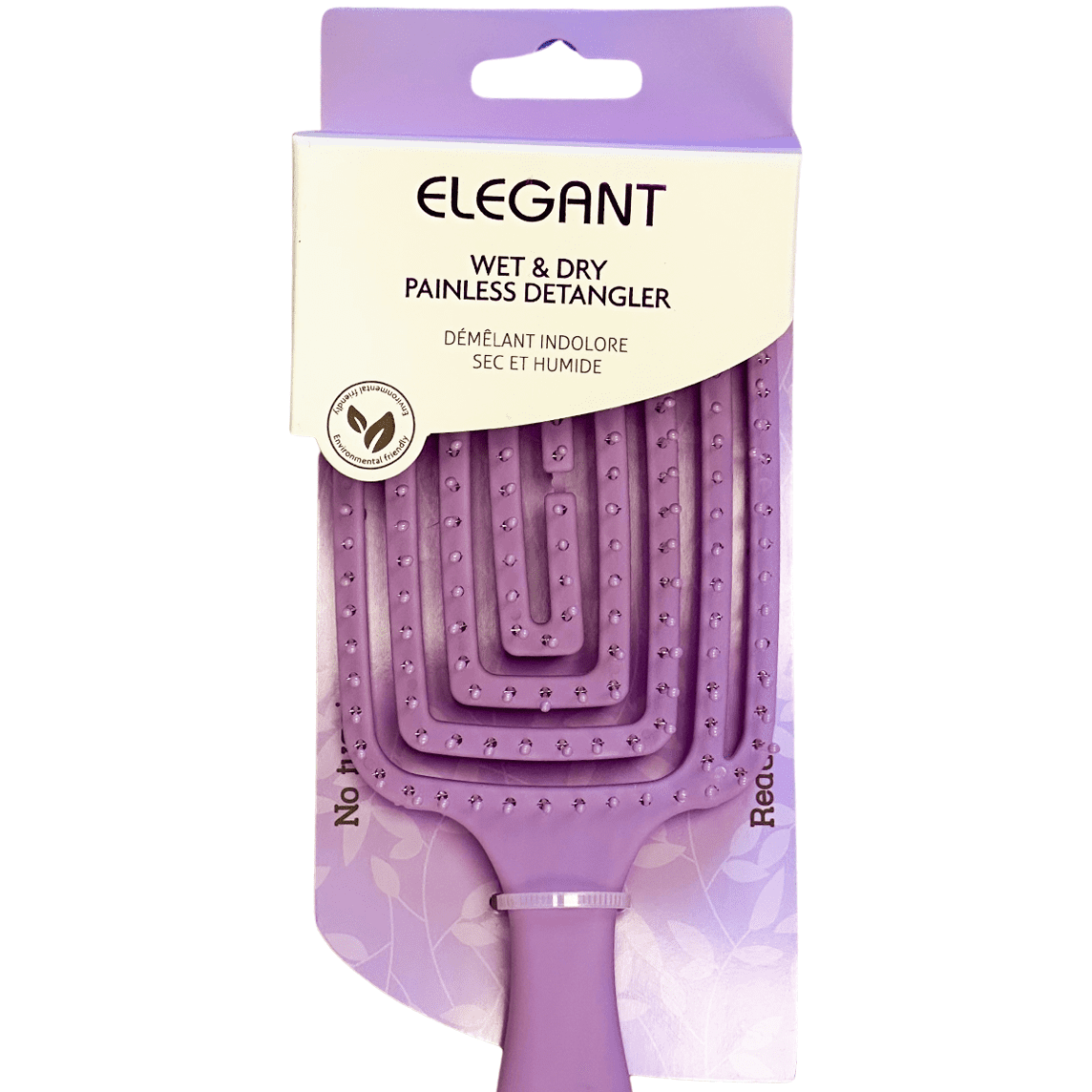 Elegant #323 Wet & Dry Painless Detangler Vented Spiral Hair Brush