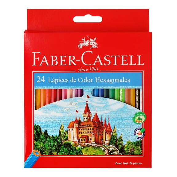 Lapices de Colores FABER-CASTELL Hexa24 24 Piezas