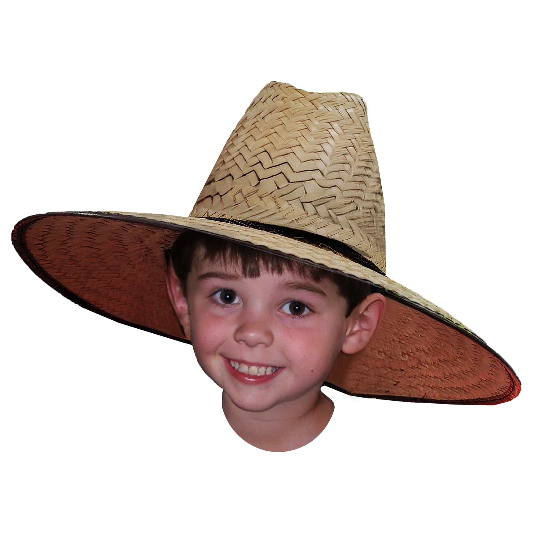 Voyager Tools Kids Double Weaved Hard Shell Shade Hat Fit Wide Brim