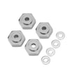 thumbnail image 1 of Acoplador Hexagonal RC De 4 Piezas, Adaptador Hexagonal De Rueda RC De aleación De Aluminio Profesional Para Coches RC 1/10, 1 of 7