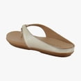 thumbnail image 3 of Aerosoles Fisher Women's Sandals Gold Metallic Textured Faux Leather Size 5.5 M, 3 of 8
