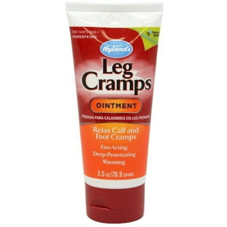 Hyland's Leg Cramps Ointment, Natural Homeopathic Relief of Calf, Leg and Foot Cramp, 2.5
