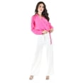 thumbnail image 2 of Pantalón pierna ancha Roman Fashion Juvenil 9049 Blanco M, 2 of 5