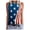 Blue, variant on 4th of July Tank Tops Plus size Tank for Women USA Flag Print Summer Women's Tops(Hot Pink,S)