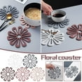 thumbnail image 5 of Wovilon Dural Table Mat Place Mats Household Flower-Shaped Dining Table Heat Insulation, Non-Slip Tea Mat For Kitchen, 5 of 5
