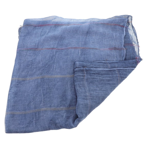 LOLIPPYY Soft Cotton Dark Blue Striped Scarf Comfortable and Breathable Accessory for Fall