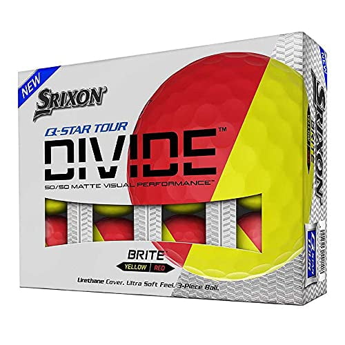 Srixon Q-Star Tour Divide-Rouge Jaune-Douzaine, Taille Unique (10306805)