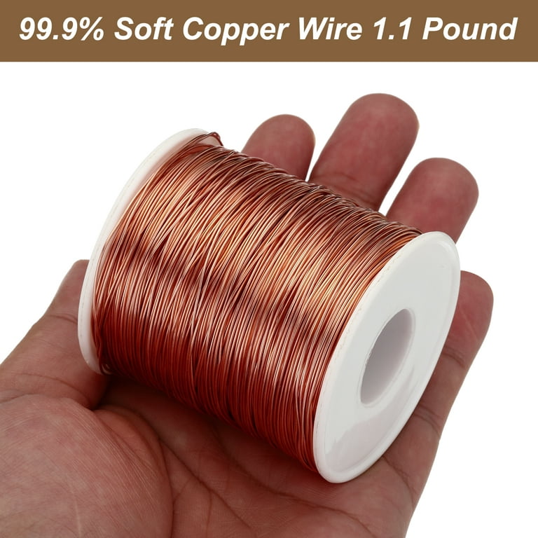 Bare unplated uncoated SOFT COPPER WIRE 4mm 6 GAUGE 500grams