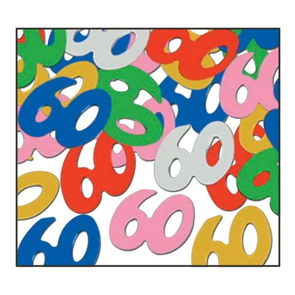 Beistle 50628-MC 60Th Birthday Confetti