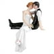 thumbnail image 1 of Torta de Boda Toppers Pareja Figurina de Resina de Novios de Novios Decoración Drertida, 1 of 8