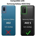 thumbnail image 2 of Galaxy A02S Phone Case, A02S Case with Slide Camera Cover + [2 Packs] Tempered Glass Screen Protector, FFIY 360 Full Body Military-Grade Phone Case with Kickstand for A02S (Not Fit A02), Black, 2 of 9