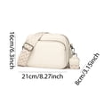 thumbnail image 4 of Bolso Hombro Retro para Mujer Bandolera Con Correa Ancha Cuero PU (Beige), 4 of 4