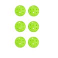 thumbnail image 5 of Uutvmp 6PCS Outdoor Pickleballs - High Elasticity Balanced Durable, 40 Holes Pickleballs for All Skill Levels, Yellow/Orange/Green/Blue/Pink/Red/Black/White/, 5 of 9