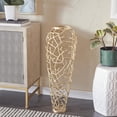thumbnail image 2 of DecMode 33" Coral Cutout Gold Aluminum Metal Vase, 2 of 8