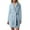 Blue, variant on Womens Robe Bathrobe Lightweight Soft Short Sleepwear Nightgown
