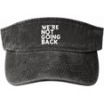 thumbnail image 1 of We're Not Going Back Hat Sun Visor Funny Sun Visors Hats for Men Summer, 1 of 8