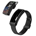 thumbnail image 1 of Smart Bracelet with Built-in Earphones - Touchscreen, Waterproof, Wireless Connectivity, Music Playback, Step Tracker, 1 of 11