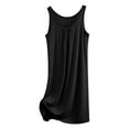 thumbnail image 2 of Stephy Loose Vest Dress for Women In Summer Plus Size Sleeveless, Black, XXL, 2 of 5
