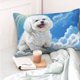 thumbnail image 4 of Fotbe Cute Cloud Bichon Frise Funda de Almohada Decorativa Estilo Occidental, Lujo en Algodón, Fundas para Almohadas King, Cojín Estampado para Decoración del Hogar-16"x24", 4 of 6