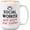 Social Worker Will Work For Coffee White, variant on Social Worker Mug White 11oz - 49% Social Worker 51% Badass - Social Worker Service Teacher Instructor Employee Appreciation Graduation Gift