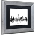 thumbnail image 2 of Trademark Fine Art "Austin Texas Skyline B&W" Canvas Art by Michael Tompsett, Black Matte, Silver Frame, 2 of 4