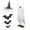 C, variant on Halloween Large Hanging Swing Ghost Decorations, 4.3 Ft Ready-to-hang Wizard Hat Ghost With Remote Waterproof lights Stable&Adjustable, Ideal for porches, trees, yards & entryways (D)