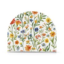 Yayeee Napkin Holder for Table Kitchen Paper Tissue Organization, Watercolor Wildflowers Pattern