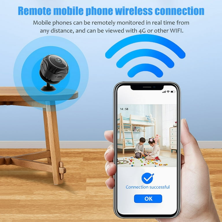 Home Security Camera with HD 1080P Video,WIFI Wireless Mini Camera