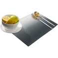 thumbnail image 2 of Ombre Grey Pure Abstract Art Placemats for Dinning Table Set of 4 Waterproof Cloth Table Mats, Cotton Linen Place Mats Fabric Dinner Mat Easy Clean Farmhouse Resistant Holiday Table Decor, 2 of 6