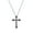 Black Diamond, variant on Collection Round Blue Sapphire Cross Pendant for Women with 18 Inch Gold Chain (Color Blue, Clarity Highly Included) in 10K Yellow Gold