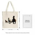 thumbnail image 3 of Stylish Canvas Tote Bag with Vibrant Orange and Pink Splash Design - Perfect for Shopping Travel and Parties, 3 of 4
