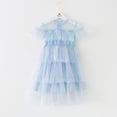 thumbnail image 1 of Ropa de verano para niña, falda de hadas con estrellas y arco iris de lentejuelas, vestido de baile de malla para niños y bebés, vestido en capas, vestido de princesa dulce para niñas 90 (18-24M) Gao Jinjia LED, 1 of 2
