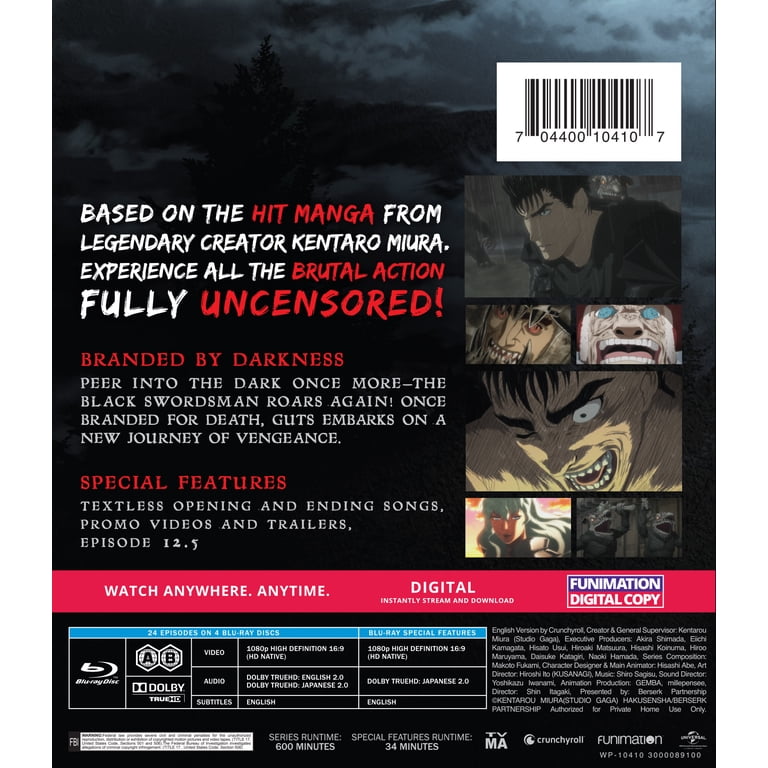 Berserk: Complete Series (Blu-ray) [2016], Anime and Animation