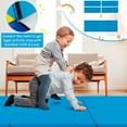 thumbnail image 4 of Gymax Tri-Fold Folding Exercise Mat 6 ft x 2 ft Portable Gymnastics Tumbling Mat Yoga, 4 of 8