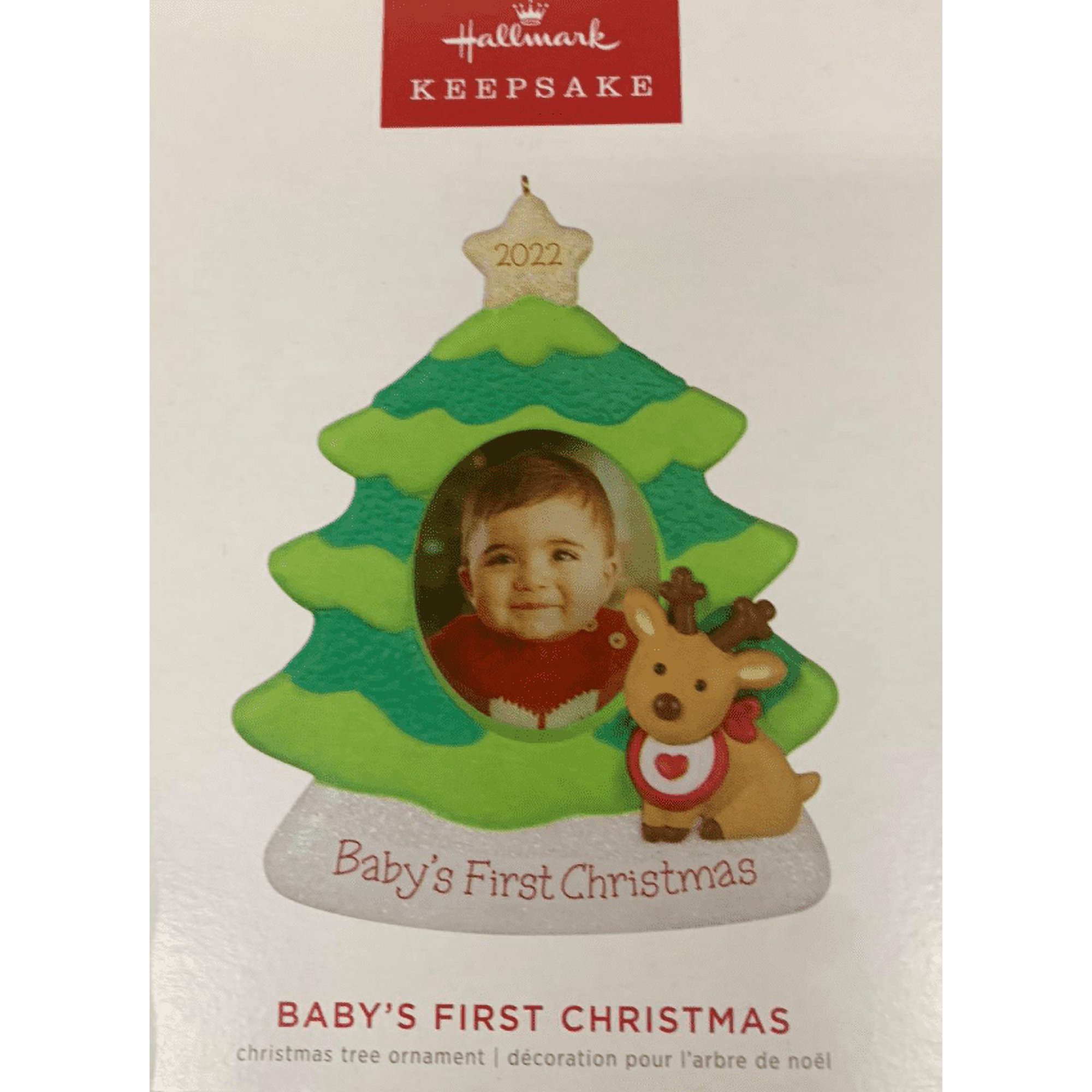Hallmark 2022 Baby's First Christmas Photo Frame Christmas Ornament New With Box
