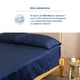 thumbnail image 5 of Juego de Sábanas de Algodón tipo Satín Luuna, Sábanas de Cama Frescas y Resistentes, Matrimonial azul marino Matrimonial, 5 of 8