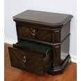 thumbnail image 2 of Furniture of America Petersen USB Nightstand with 2-Drawer, Espresso, 2 of 6