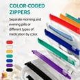 thumbnail image 2 of A8 Waterproof Pill Organizer Set with 14 Color-Coded Reusable Pouches, 2-Week Medication Storage Portable Pill Case for Travel, 2 of 10