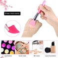 thumbnail image 3 of Juego de brochas de maquillaje de silicona, Anself para máscara facial, brochas para base, sombra de ojos, kit de brochas para cejas con mango de plástico, paquete de 6, verde-verde- Sailing Electrónica, 3 of 5