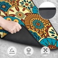 thumbnail image 3 of LAKIMCT Geometric Abstract Flowers Car Mats, Neoprene Front Rear Floor Mats for Cars, Waterproof Anti-Slip Car Floor Mats Full Set, Universal(4 Pcs), 3 of 6